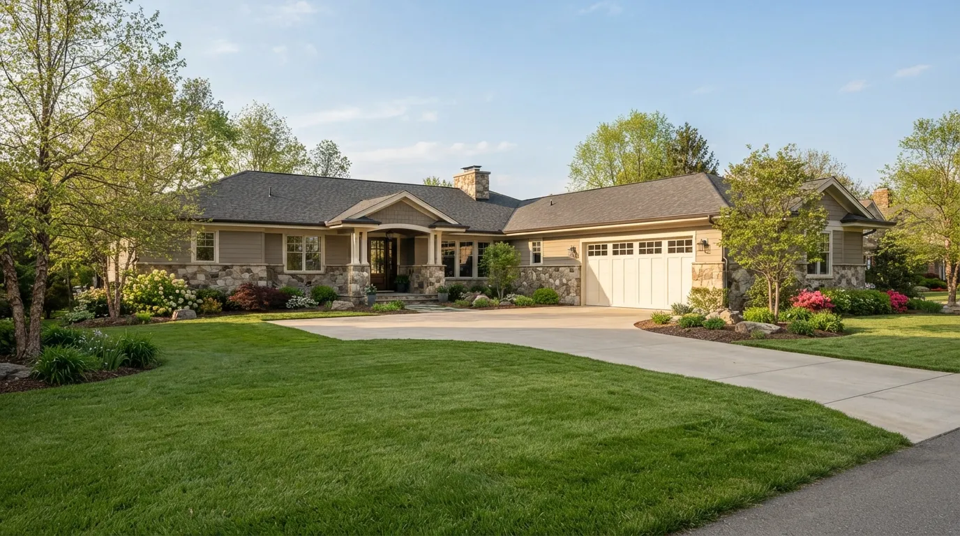 Garage door work on a home in Danville