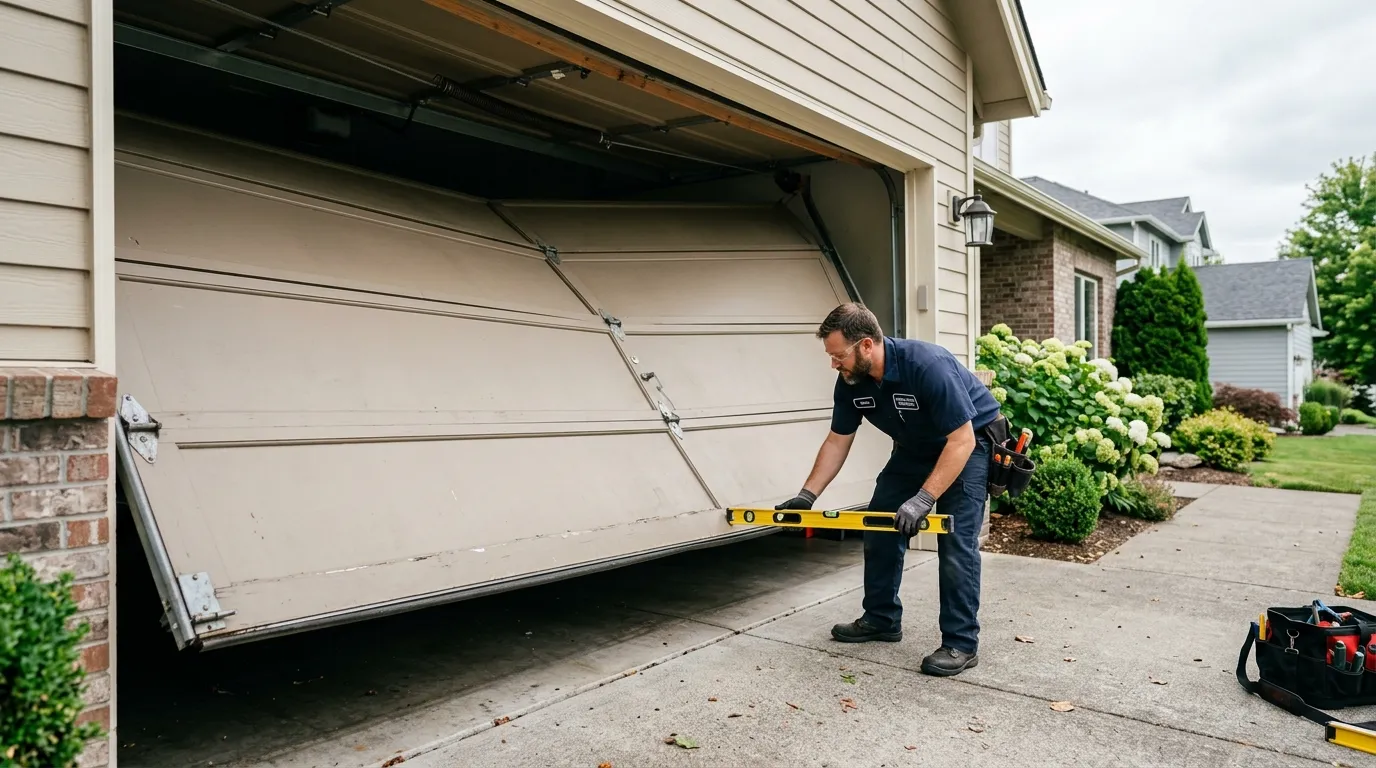 Off-Track Garage Door Repair, Harrodsburg KY in Danville