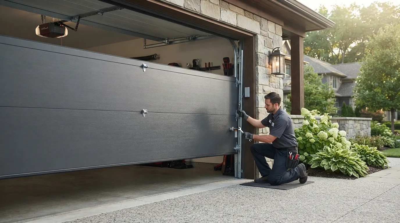 Off-Track Garage Door Repair for Wilmore Homes in Danville
